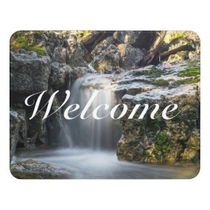 Serenity Spa Falls Welcome Door Sign