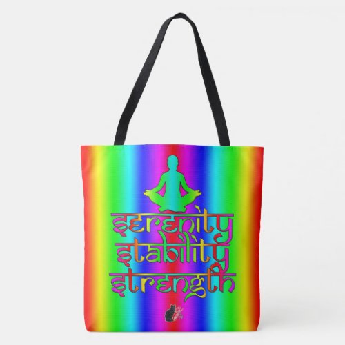 Serenity Stability Strength Tote Bag
