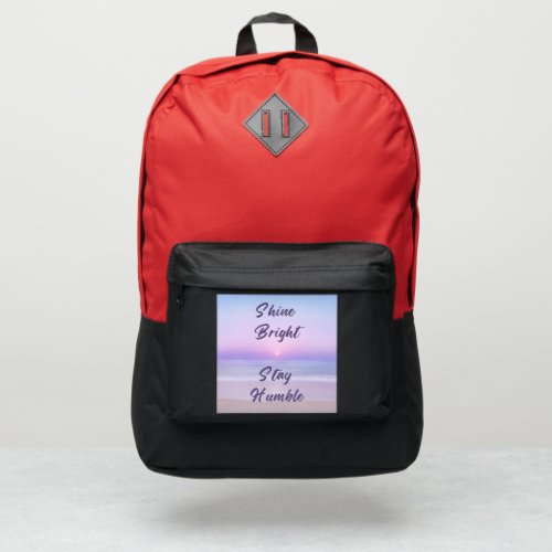 Serenity Starts Within A Message of Inner Peace Port Authority Backpack