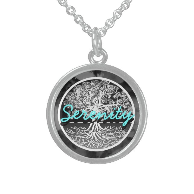 Serenity Sterling Silver Necklace (Front)