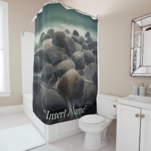 Serenity Stones Shower Curtain
