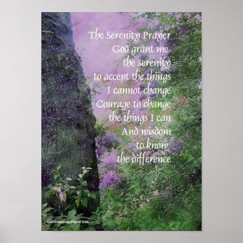 Serenity Tree  Lilacs Poster