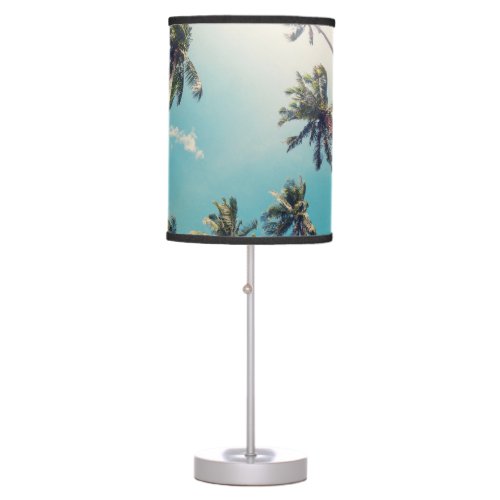 Serenity Tropical Beach Landscape Table Lamp