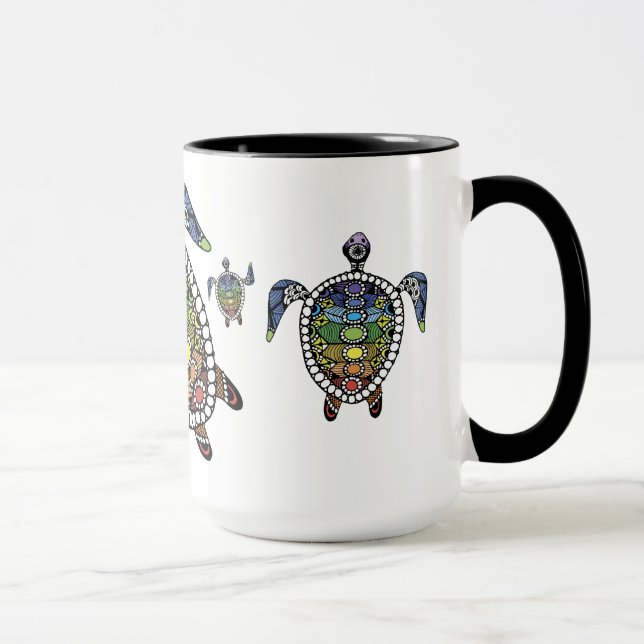 Serenity Turtle Chakras Mug (Right)