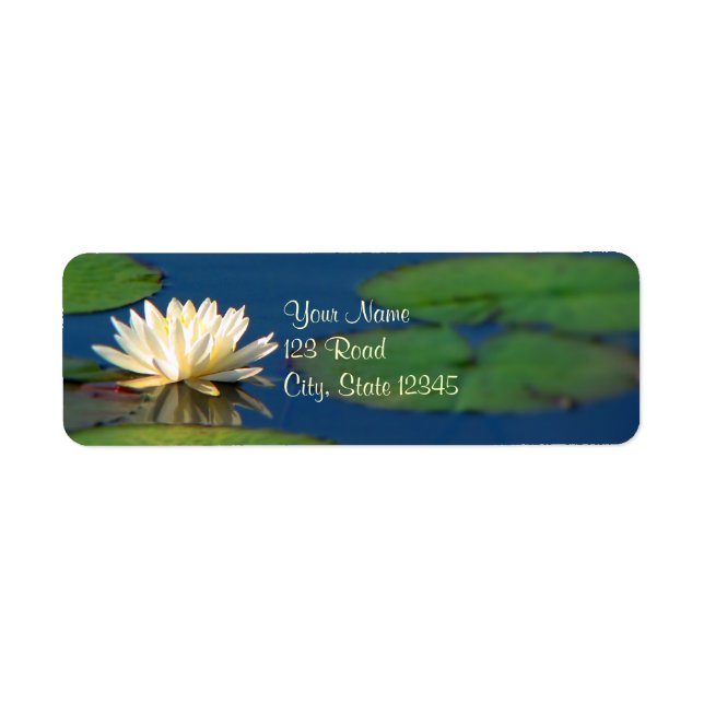 Serenity Water Lily Label (Front)