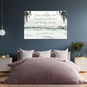 SERENITY Winter Mountain Bible Scripture Wall Art