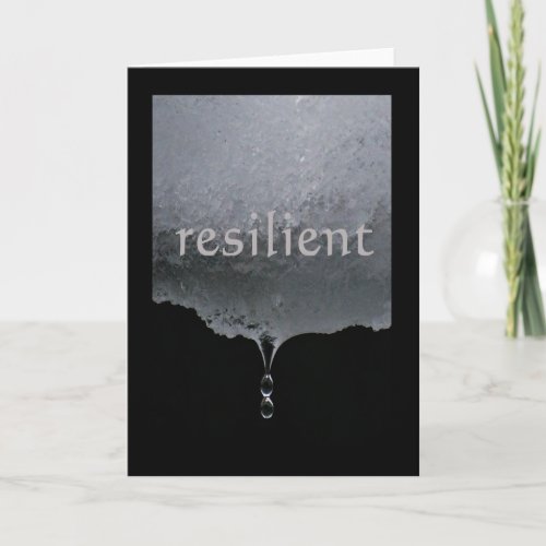 Serenity Word Drops Resilient Card