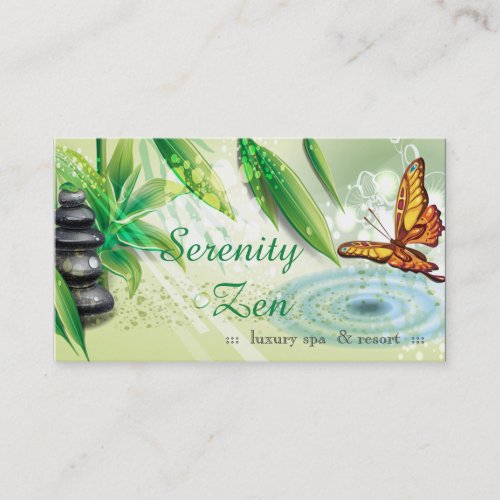 Serenity Zen Gift Certificate  Business Card