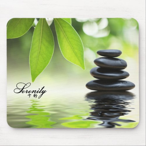 Serenity Zen Rocks Mousepad