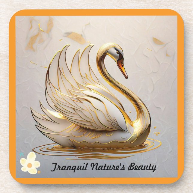 "Serenity's Soft Embrace" Beverage Coaster (Front)