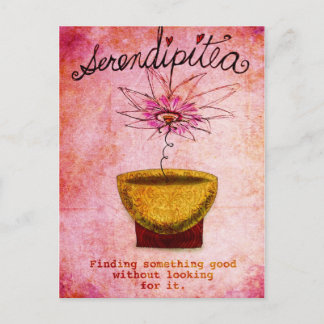 SerentipiTEA February 19 What my Tea says to me Postcard