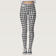 SERESHKI COLLECTION Black Gingham Leggings