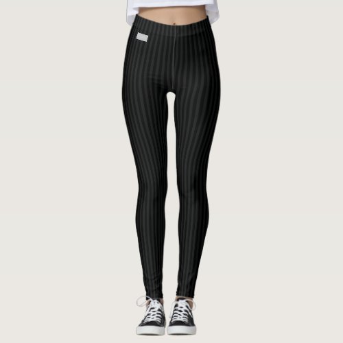 SERESHKI COLLECTION BLK Pinstripe Leggings