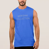 SERESHKI COLLECTION Logo Grey/Blue Muscle Tee (Front)