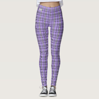 SERESHKI COLLECTION Purple Plaid Leggings