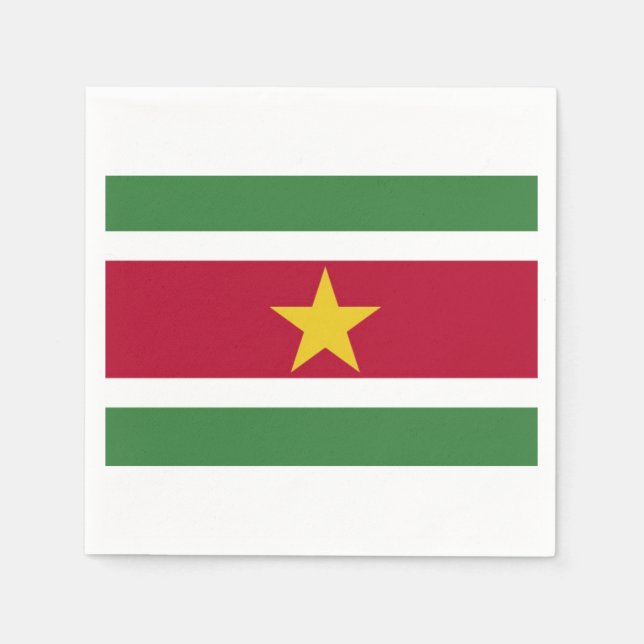 Serfetten "Surinam flag". Napkins (Front)
