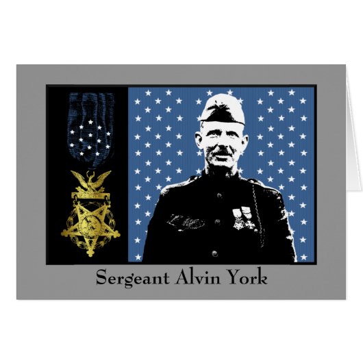 Sergeant Alvin York - Medal of Honor Winner Cards (Front Horizontal)