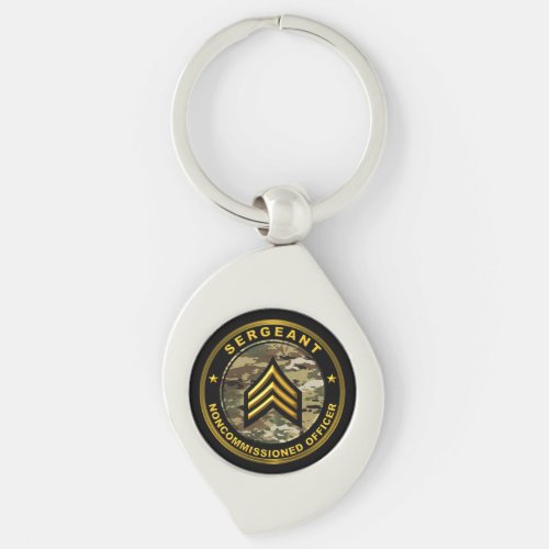 Sergeant Army Noncommissioned Officer Keychain