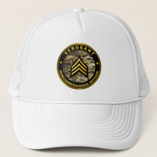 Sergeant Army Noncommissioned Officer Trucker Hat