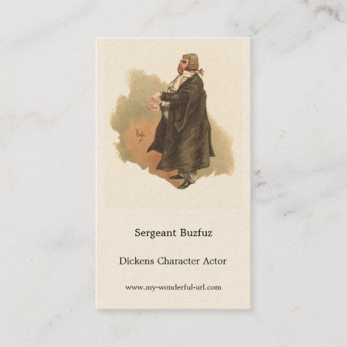 Sergeant Buzfuz by Kyd Dickens The Pickwick Papers Business Card
