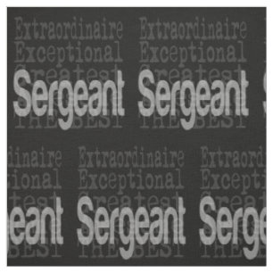 Sergeant Extraordinaire Fabric