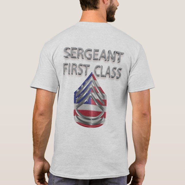 Sergeant First Class Custom Rank T-Shirt (Back)