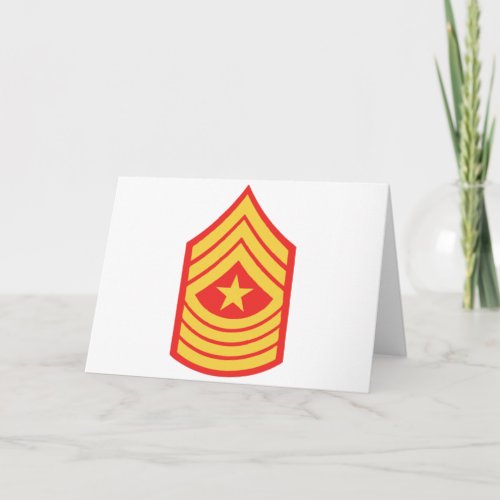 Sergeant Major Card
