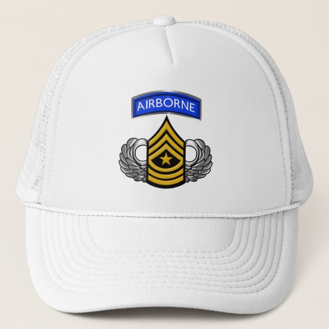 Sergeant Major SGM Airborne Trucker Hat (Front)