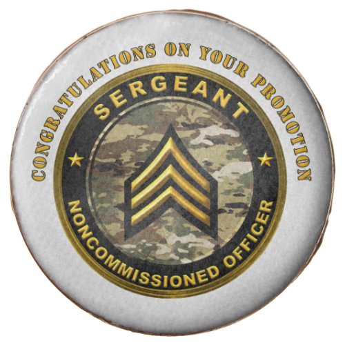 Sergeant Promotion Chocolate Covered Oreo