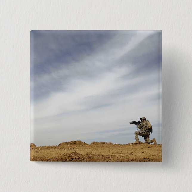 Sergeant provides security pinback button (Front)
