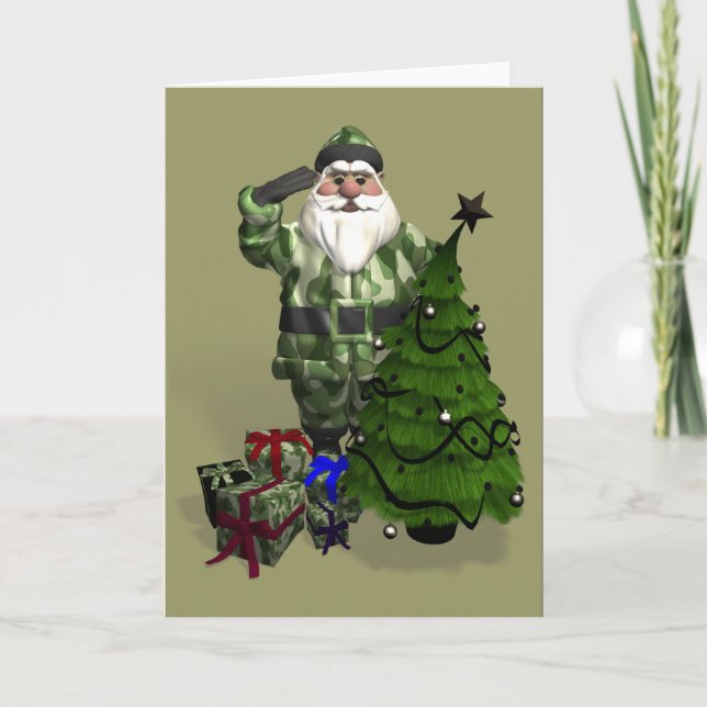 Sergeant Santa Claus Holiday Card (Front)