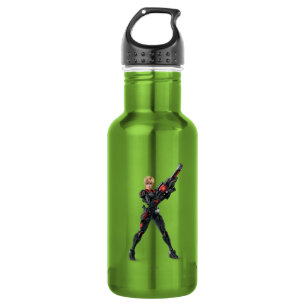 Sergeant Tammy Calhoun with Guh Water Bottle