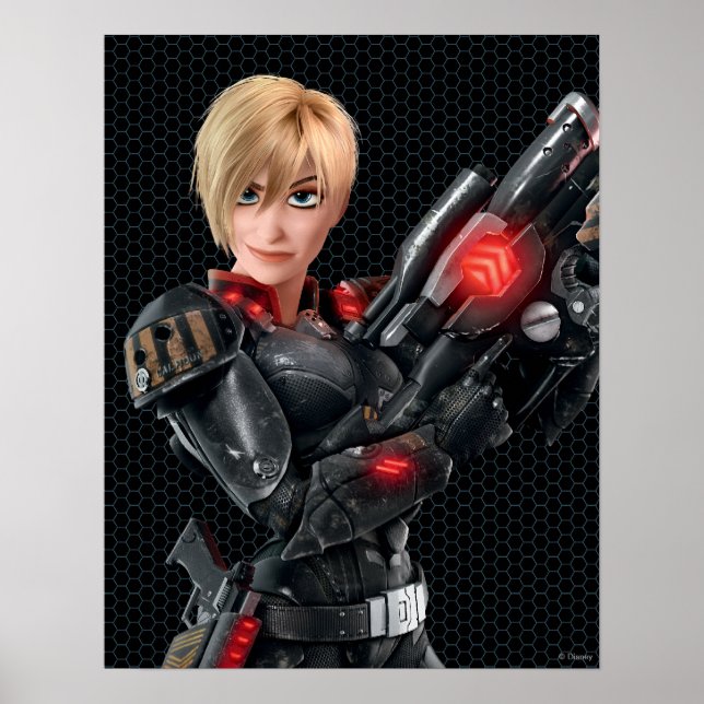 Sergeant Tammy Calhoun with Gun Poster (Front)