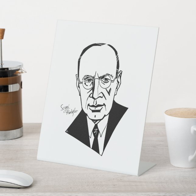 Sergei Prokofiev Pedestal Sign (In SItu)