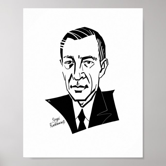 Sergei Rachmaninoff Poster (Front)