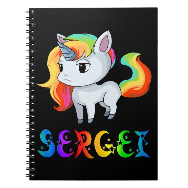 Sergei Unicorn Notebook (Front)