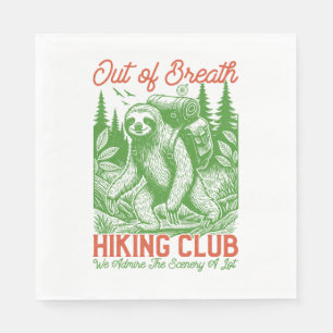 Serial Chiller Sloth Hanging from Branch Napkins