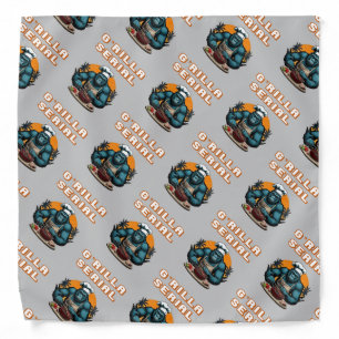 Serial G'rilla Master BBQ Griller Fun Pun Bandana