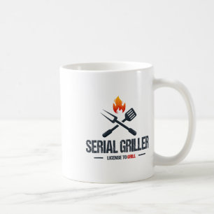 Serial Griller Bbq Smoker Grillmaster Funny Grill Coffee Mug