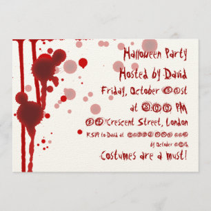 Serial Killer Halloween Party Invitation
