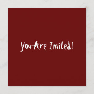 Serial Killer Halloween Party Invitation