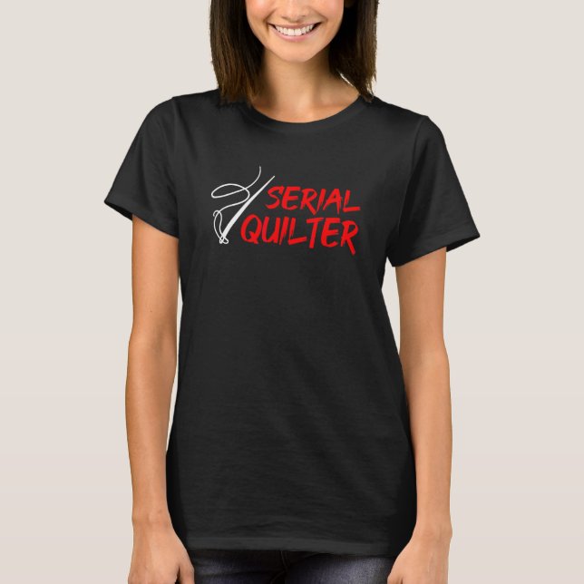 Serial Quilter Knitting T-Shirt (Front)