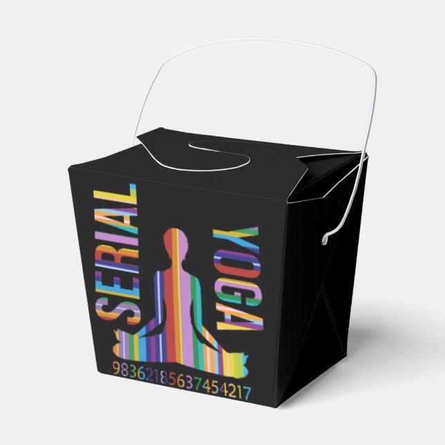serial yoga - favor box (Front Side)