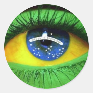 Serie Brasil Classic Round Sticker