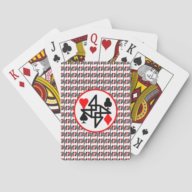 SERIE POKER CARTA 4 RED & BLACK TAZA CARDS (Back)