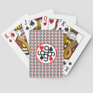 SERIE POKER CARTA 9 RED & BLACK TAZA CARDS