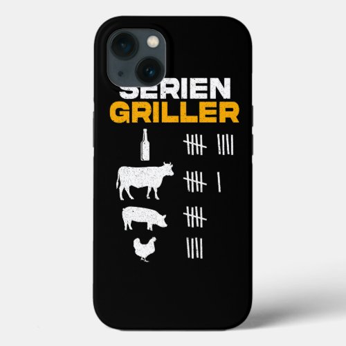 Series Griller BBQ Beer Grilling iPhone 13 Case