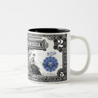 Series of 1899 2 Dollars Silver Certificate Mug
