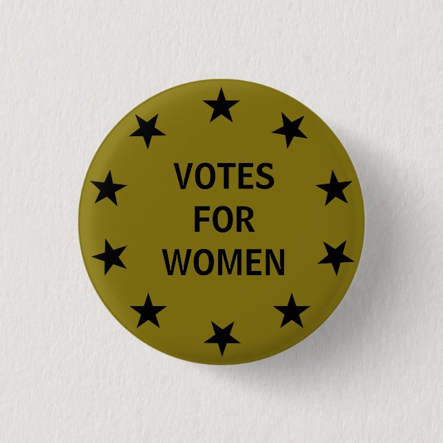 series of 8 collectable suffrage button (Front)