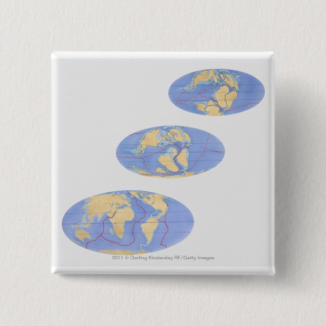 Series of Illustrations of Earth Button (Front)